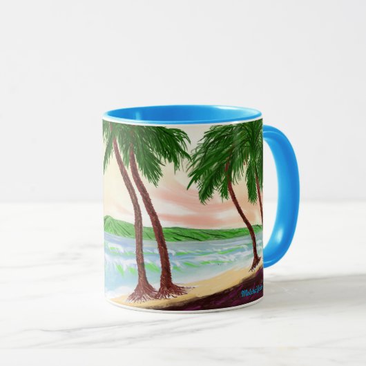 Molokai aus Maui Kaanapali Tasse (VorderseiteRechts)