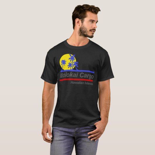 Molokai Cargo - Hard Ticket nach Hawaii T-Shirt (Vorne ganz)