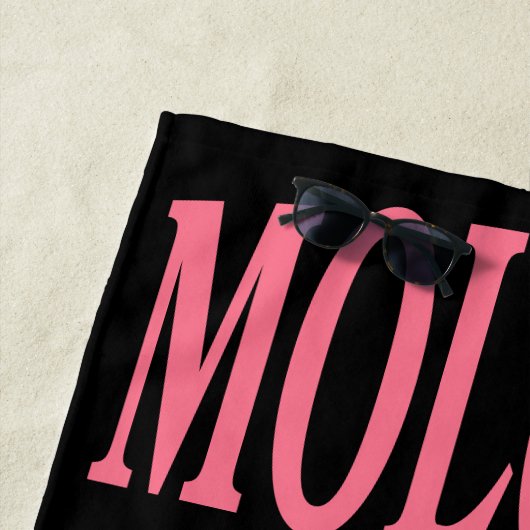 Molokai Hawaii Pink Beach Bachelorette Custom Strandtuch (Beispiel)