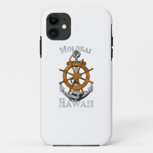 Molokai Hawaii Vacation Nautical Anchor Helm Saili Case-Mate iPhone Hülle