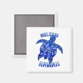 Molokai Hawaii Vacation Tribal Turtle Magnet (Vorderseite/Rückseite)
