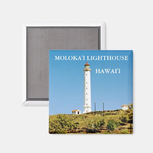 Moloka'i Lighthouse, Hawai'i Magnet (Vorderseite/Rückseite)