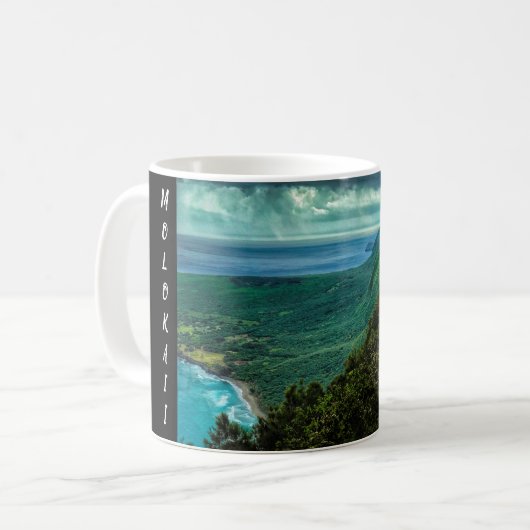 MOLOKAII HAWAII KAFFEETASSE (Vorderseite Links)