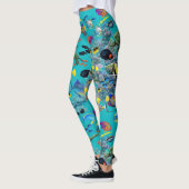 Molokini Bucht-hawaiische tropische Leggings (Links)