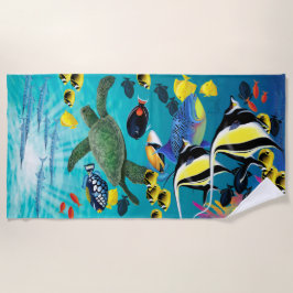 Molokini Bucht-hawaiische tropische Strandtuch