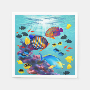 Molokini Cove Hawaii Tropischer Fisch Serviette