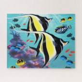 Molokini Cove Hawaiian Angel Fish Tropical Puzzle (Horizontal)