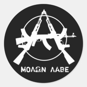 Molon Labe Anarchie schießt Aufkleber