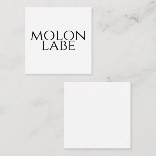 Molon Labe Begleitkarte (Vorne/Hinten)