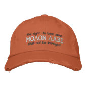 Molon Labe bestickter Hut (Vorderseite)