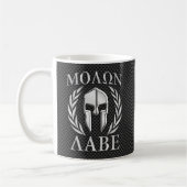 Molon Labe Chrom-Art-spartanische Kaffeetasse (Links)