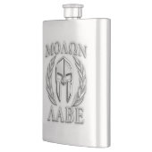 Molon Labe Chrom-spartanischer Sturzhelm-Druck Flachmann (Links)