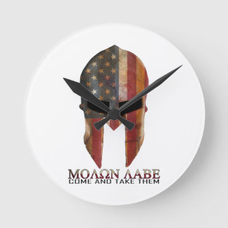 Molon Labe - Come and Take Them USA Spartan Runde Wanduhr