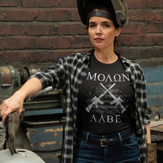 Molon Labe Crossed Rifles kommen und nehmen sie 2A T-Shirt