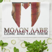 Molon Labe -, das gekommen wird und nehmen ihnen Geschirrtuch (Gefaltet)