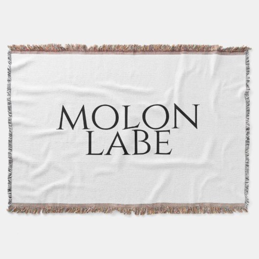 Molon Labe Decke (Vorderseite)