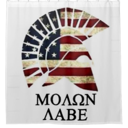 MOLON LABE DUSCHVORHANG (Vorderseite)