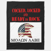 MOLON LABE FLEECE BLANKET (Vorderseite)