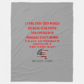 MOLON LABE FLEECEDECKE (Vorderseite)