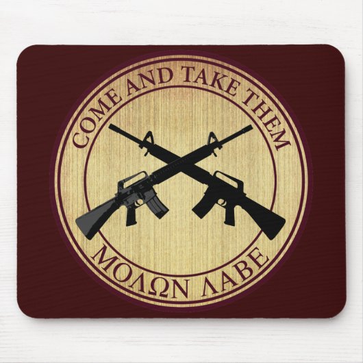 Molon Labe (gekommen und nehmen Sie sie) Mousepad (Vorne)