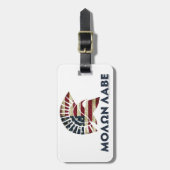 Molon Labe! Gepäckanhänger (Vorderseite vertikal)