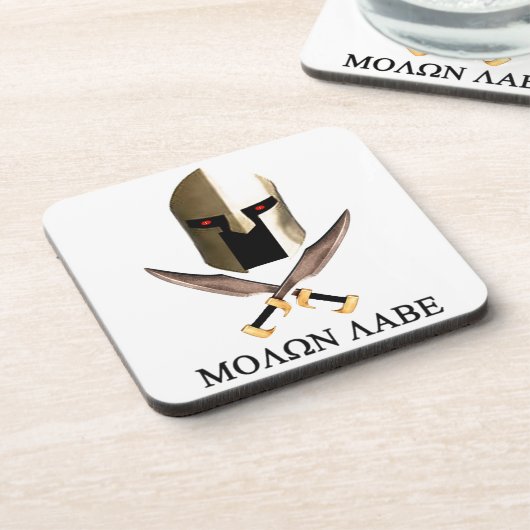 MOLON LABE GETRÄNKEUNTERSETZER (Linke Seite)