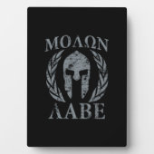 Molon Labe Grunge Spartan Armor Fotoplatte (Vorderseite)