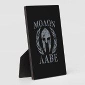 Molon Labe Grunge Spartan Armor Fotoplatte (Seite)