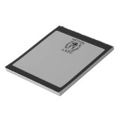 Molon Labe Grunge Spartan Armor Notizblock (Rotiert)