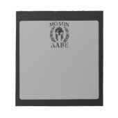 Molon Labe Grunge Spartan Armor Notizblock (Vorderseite)