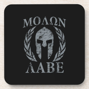Molon Labe Grunge Spartan Armor Untersetzer