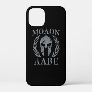 Molon Labe Grunge Spartan Helmet iPhone 12 Mini Hülle