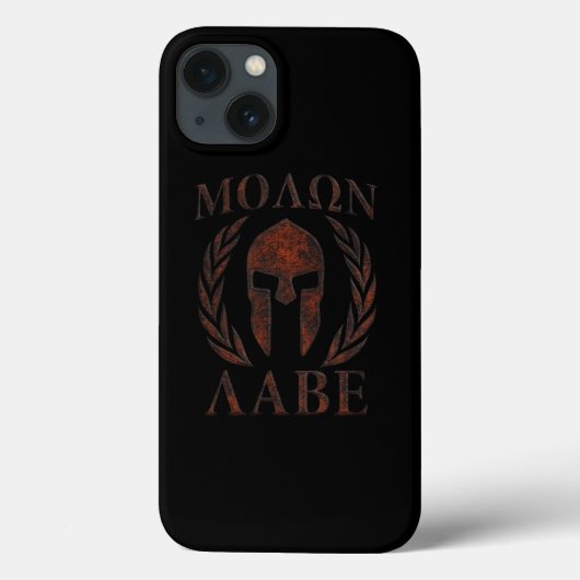 Molon Labe Iron Warrior Laurels Case-Mate iPhone Hülle (Rückseite)