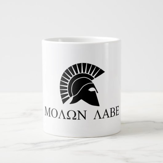 Molon Labe Kaffee-Tasse Jumbo-Tasse (Vorderseite)