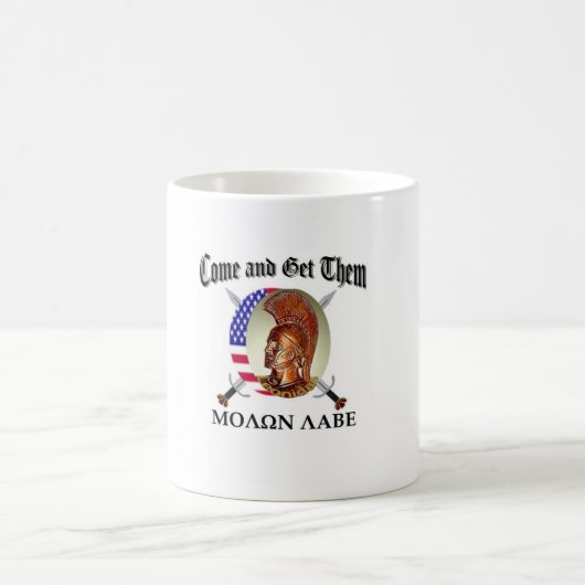 Molon Labe Kaffeetasse (Mittel)