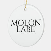 Molon Labe Keramik Ornament (Links)