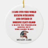 MOLON LABE KERAMIK ORNAMENT (Hinten)