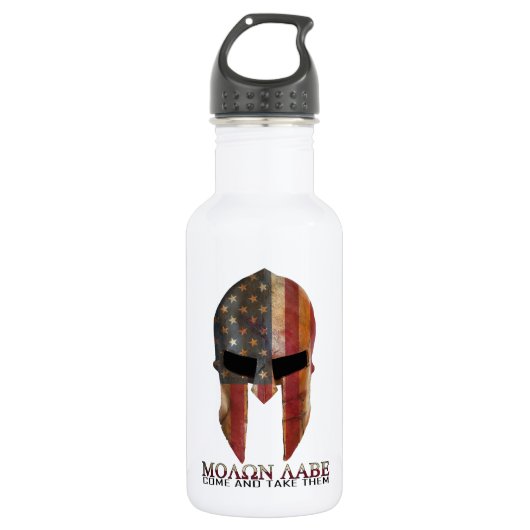 Molon Labe - Kommen Sie und nehmen Sie sie USA Spa Trinkflasche (Vorderseite)