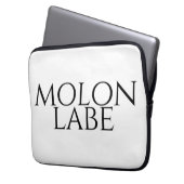 Molon Labe Laptopschutzhülle (Vorderseite Links)