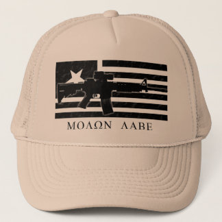 Molon Labe M4 Flaggen-Hut Truckerkappe