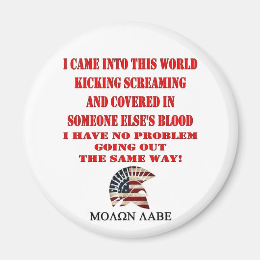 MOLON LABE MAGNET (Vorne)