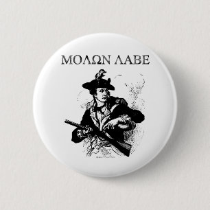 Molon Labe Minuteman Button