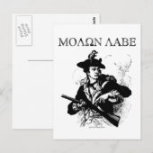 Molon Labe Minuteman Postkarte (Vorne/Hinten)