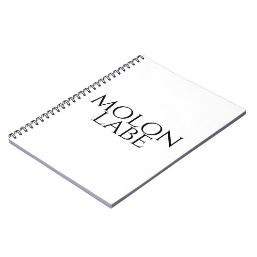Molon Labe Notizblock (Linke Seite)