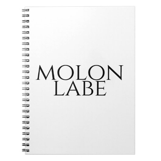 Molon Labe Notizblock (Vorderseite)