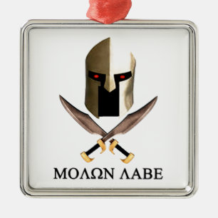 MOLON LABE ORNAMENT AUS METALL