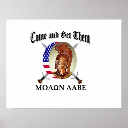 Molon Labe Poster (Vorne)