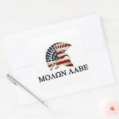 MOLON LABE QUADRATISCHER AUFKLEBER (Umschlag)