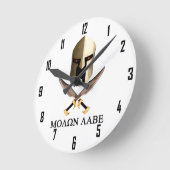 MOLON LABE RUNDE WANDUHR (Winkel)