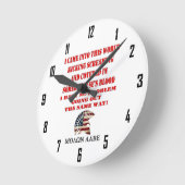 MOLON LABE RUNDE WANDUHR (Winkel)